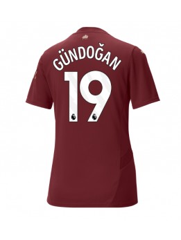 Billige Manchester City Ilkay Gundogan #19 Tredjedrakt Dame 2024-25 Kortermet